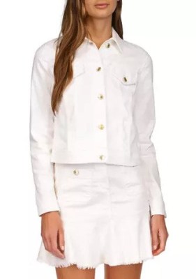 MK white denim jacket